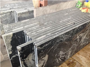 China Cosmos Black and White Granite Countertops, Black Granite Kitchen Countertops