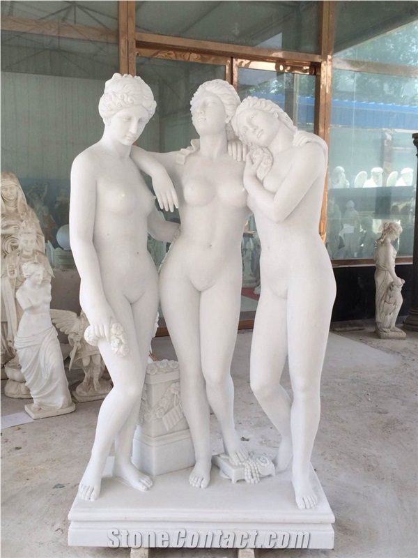 Chinese White Marble Human Sculptures/Human Sculptures/Marble Sculptures