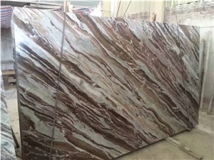 Fantasy Brown Marble Slabs Tiles Polished,Machine Cutting Panel for Floor Covering Panel