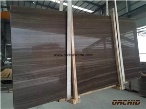 Coffee Wooden Marble Slabs & Tiles, China Brown Marble