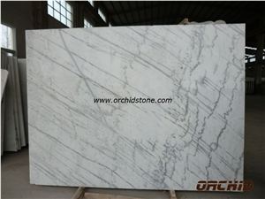 Polished Guangxi White Marble Slabs, China White Marble