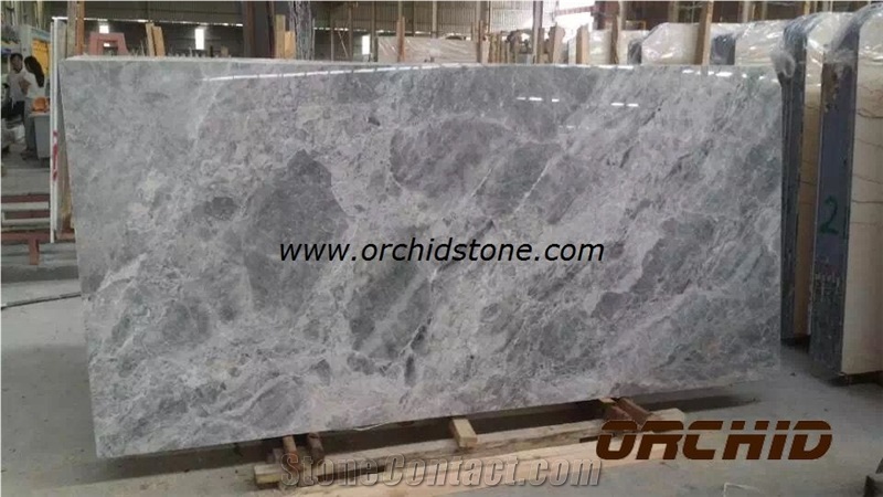 Polished Silver Mink Marble Slabs & Tiles, China Grey Marble