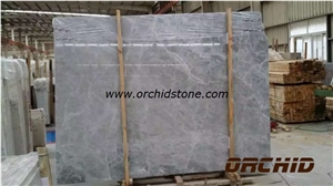 Silver Mink Marble Slab Honed, China Grey Marble