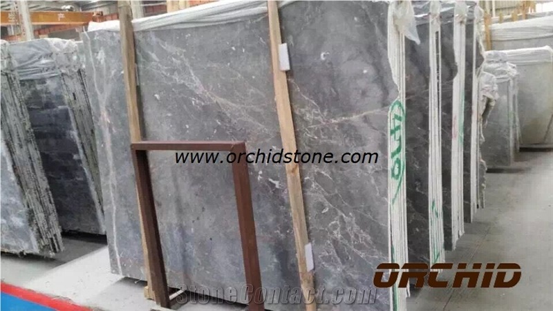 Silver Mink Marble Tiles &Slab Polished, China Grey Marble