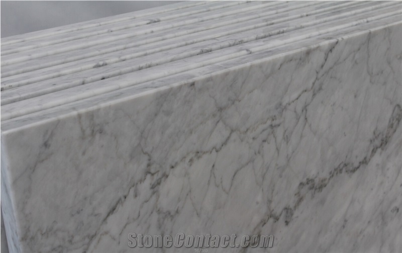 Bianco Carrara Marble Kitchen Counterop,Italy White Marble Bar Top,Carrara White Marble Kitchen Island Top
