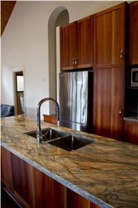 Fusion Quartzite Kitchen Countertop,Brazil Quartzite Work Top,Fushion Quartzite Countertop
