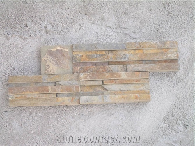 Best Natural Decorative China Yellow Slate, Wall Panel, Cultured Stone