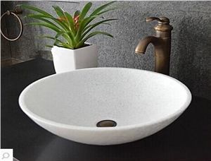 Best Natural Stone Wash Basin Sink by Marble for Outdoor & Indoor,Thassos White Marble Basin