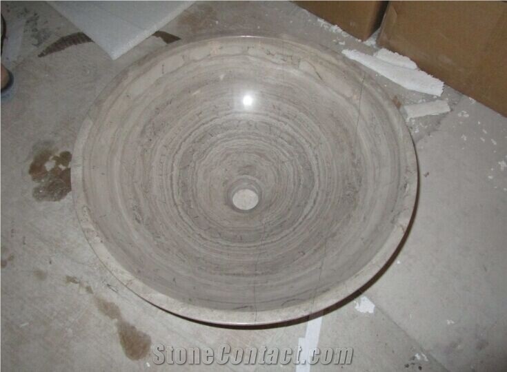Best Natural Stone Wash Basin Sink by Marble for Outdoor Indoor,Wooden Grey Marble Sink