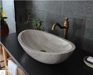 Best Natural Stone Wash Basin & Sink for Outdoor & Indoor,Wooden Grey Sandstone Water Wash Basin & Sink