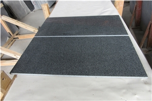 China Black G654 Granite Tiles, Dark Grey Granite Tiles