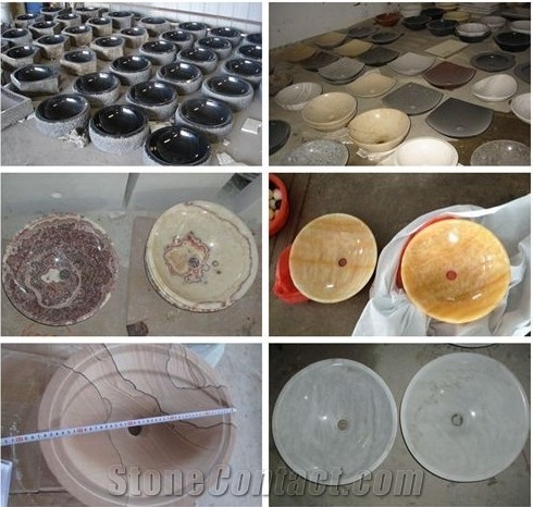China Black Nero Marquina Marble Basins & Sinks