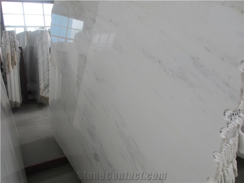 Chinese Oriental White Marble Slabs & Tiels, Polished Snow White Marble Slabs