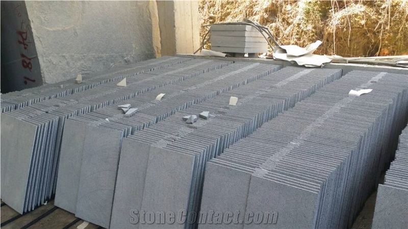 Dark Grey Granite G654 Granite Tiles 60x60 Flamed Price, China Black Granite