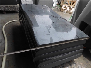 G654/Sesame Black/Padang Dark Grey Granite Cut to Size Polished Countertop for Kitchen, Bar with Full Bullnose Edge Profile, Bench Bar Desk Tops, Custom Worktops, Competitive Good Prices