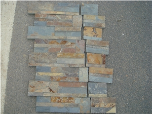 Rustic Slate Cultured Stone, S1120 Rough Wall Cladding,Rustic Slate Stacked Stone Veneer, Slate Ledge Stone,Slate Wa