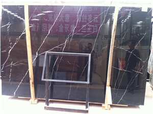 Black Marquina Marble Slabs/Tile,Exterior-Interior Wall,Floor Covering, Wall Capping,High Quanlity & Reasonable Price