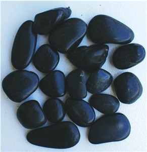 Black Pebble Stone for Landscaping,Black Marble Pebble Stone