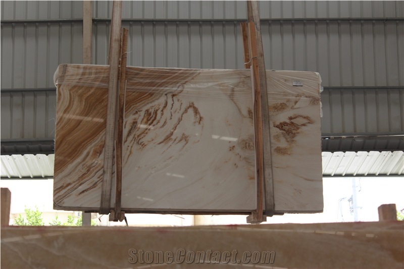 White Wooden Onyx Slabs/Tile, Exterior-Interior Wall,New Product,High Quanlity & Reasonable Price