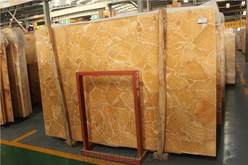Yellow Honey Onyx Composite Slabs/Tile, Exterior-Interior Wall , Floor Covering, Wall Capping, New Product, Best Price ,Cbrl,Spot,Export. Quarry Owner