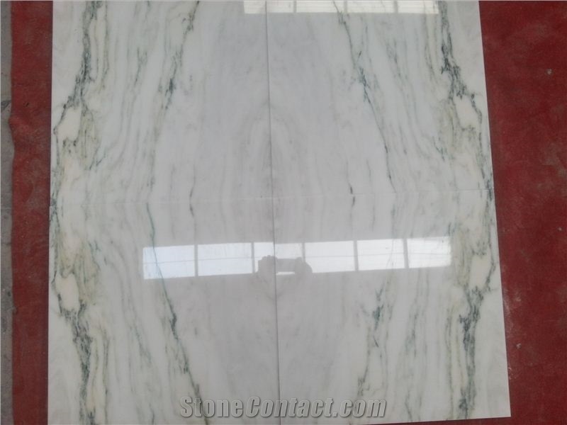 Highly Polished Greek Athena White Marble Slabs & Tiles for Wall, Flooring, Etc.