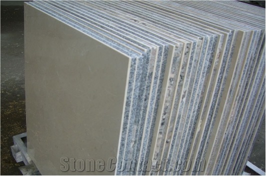 China Beige Manmade Stone Natural Stone Honeycomb Composite Panel