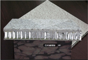 China White Manmade Stone Aluminum Honeycomb Backed Stone Composite Panels
