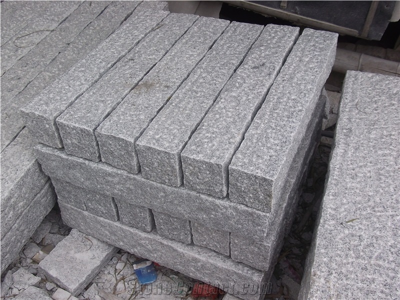 China Grey Granite Palisades,Garden Stone, Six Sides Picked Finished