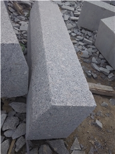 China Grey Granite Wall Stone to Northern Europe, G341 Grey Granite Kerbstone, Three Sides Flamed
