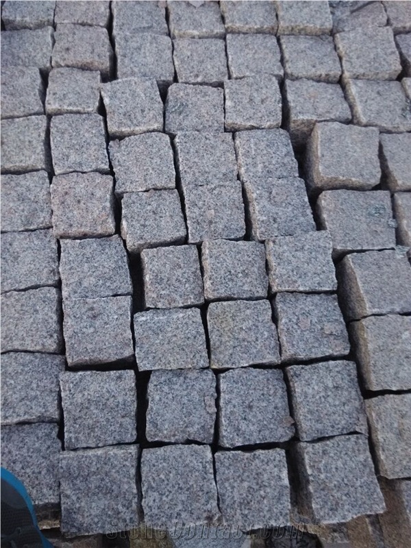 Lowest Price G354 Brown Red Cubic Hot Sale, G354 Red Granite Paving Stone, Cut to Size, Natural Split,Flamed, Polished