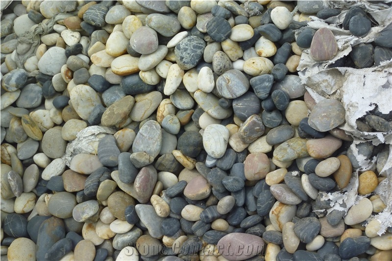 Natural Pebble for Flooring,Multicolor Polished Natural Pebble Stone,River Stone