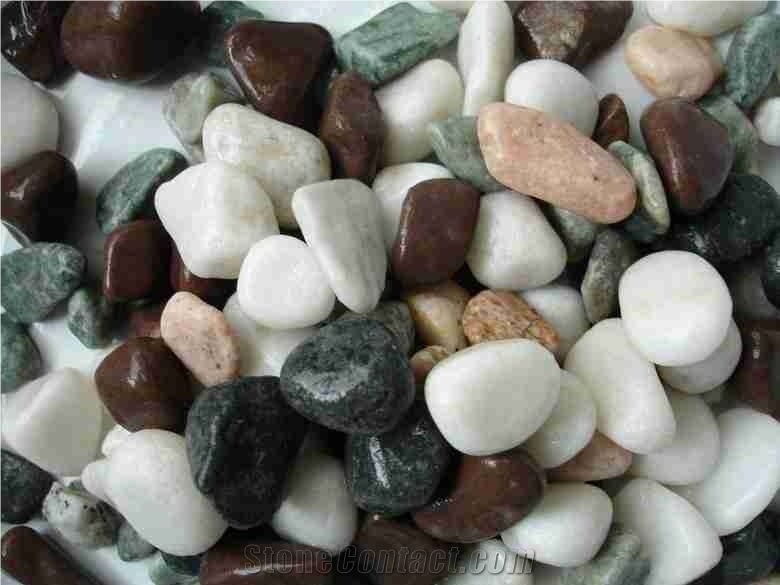Multi-Color Granite Pebbles Stone, Multi-Color Granite Stone Gravels, Multi-Color Granite Chippings