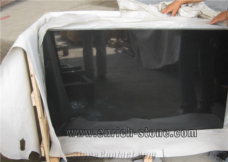 Chinese Black Stone Tv Table Tops for Hotels,Chinese Black Granite Tv Table Top Design