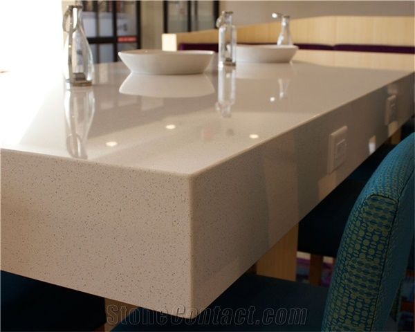 China Beige Quartz Stone Countertops, a New Friendly Surface Application Meterial for Worktop Kitchen Countertop More Durable Than Granite Directly from China Manufacturer at Cheap Pricing Thickness 2