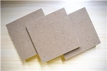 China Beige Quartz Stone Slabs &Tiles Solid Color Directly from China Manufacturer at Cheap Pricing More Durable Than Granite Standard Sizes 126 *63 and 118 *55 with High Hardness and High Compression