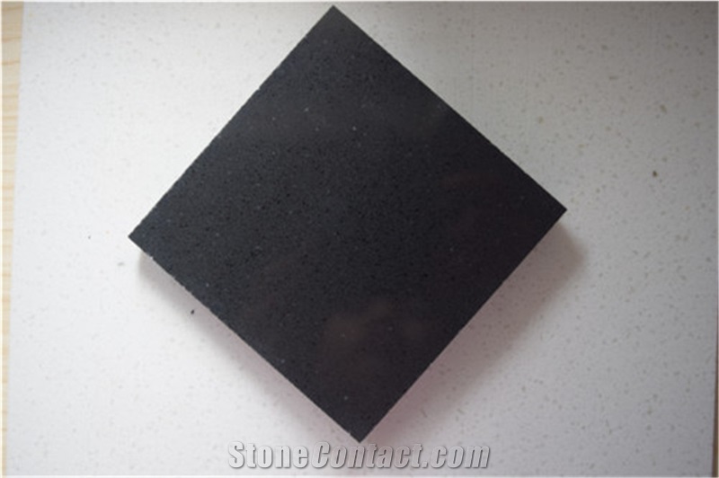 China Black Quartz Stone Slabs & Tiles, the Ideal Work Surface-Cut to Size & Prefab Quartz Slab
