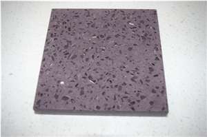 China Galaxy Purple Of Crystal Collection Artificial Quartz Stone Slabs for Pre-Fabricated Counter Top with Iso/Nsf Certificate Top Quality and Service More Durable Than Granite Thickness 2/3cm