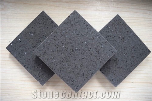 China Man-Made Quartz Stone Galaxy Grey Cradle-To-Cradle,Nsf and Green Guard Certified Quartz Stone Tiles