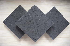 China Man-Made Quartz Stone Galaxy Grey Cradle-To-Cradle,Nsf and Green Guard Certified Quartz Stone Tiles