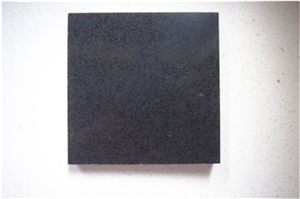 China Pure Black Artificial Quartz Stone Slabs & Tiles Of Low Water Absorption But Cheap Pricing Suitable for Worktop Table Top Projects More Durable Than Granite Thickness 2cm or 3cm