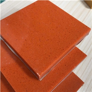 China Red Engineered Stone Quartz Stone Polished Slabs & Tiles for Cut to Size Project,Non-Porous and Easy to Clean and Maintain,Top Quality,Normally Produced Size 118*55 and 126*63