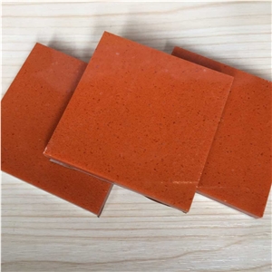 China Red Engineered Stone Quartz Stone Slabs & Tiles Standard Sizes 126 *63 and 118 *55 with Top Guaranteed Quality,Qualified for European Standards,More Durable Than Granite