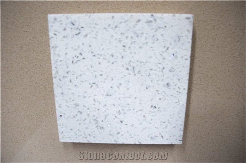 China Shining White Quartz Stone Slabs, Normally Produced Size 118*55 and 126*63,For Vanity Surround,Round Table Top,Kitchen Countertop,Top Quality and Service,More Durable Than Granite, Easy Care