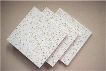 China White Engineered Quartz Slabs & Tiles, Solid Color for Custom Kitchen Counter Top Vanity Top Table Top Polishing Quartz Surface with Scratch Resistant and Stain Resistant More Durable Than Grani
