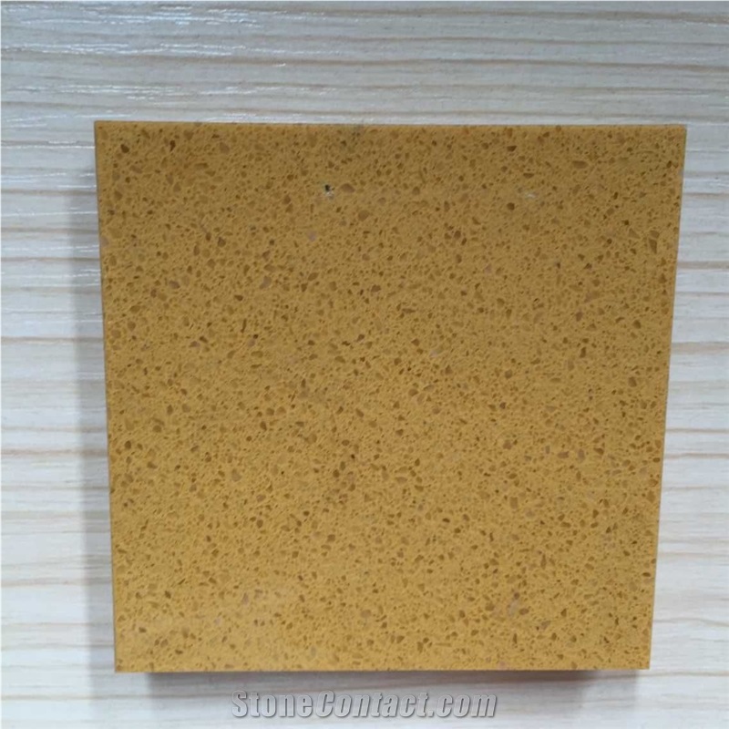 China Yellow Engineered Stone Quartz Stone Slabs & Tiles for Pre-Fabricated Top Right for Your Home and Budget Countertop Directly from China Manufacturer at Cheap Pricing More Durable Than Granite