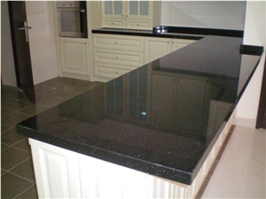 Chinese Quartz Surfaces Materials Supplier Black Color at Cheap Price More Durable Than Granite Thickness 2cm or 3cm