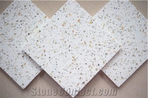 Constrution Engineering Corian Stone China White Quartz Stone Slabs & Tiles, Standard Sizes 126 *63 and 118 *55 Apply in Worktops Tabletop Countertop for Hotel,Restaurants,Banks,Hospitals,Exhibition H