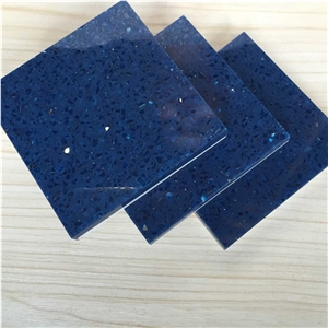 Cut to Size&Prefab Shining Blue Quartz– Great Choices in Kitchen Counter Top Normally Produced Slab Size 118*55 and 126*63,Top Quality and Service,More Durable Than Granite