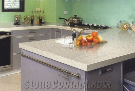 Engineered Stone Kitchen Countertops with Various Edge Fit for Kitchen Island Tops,Kitchen Bar Top,Kitchen Desk Tops,Bathroom Countertops,Bench Top