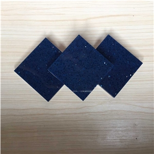 Galaxy Blue Bright Quartz Stone Tiles & Slabs Of Shining Serie Directly from China Manufacturer at Cheap Pricing Combines Performance and Design Fit for Flooring&Walling&Countertop&Stairs and Steps